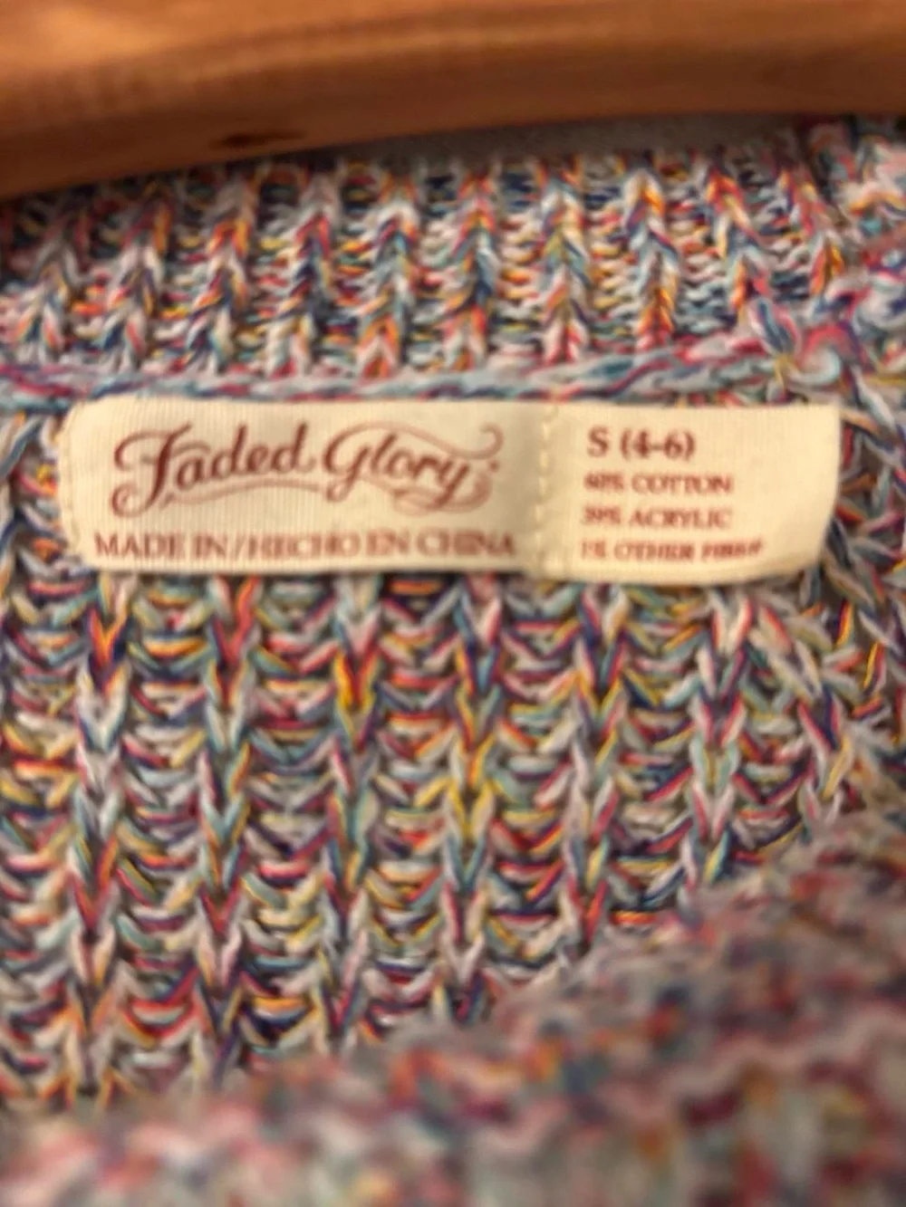 Faded Glory soft cable
